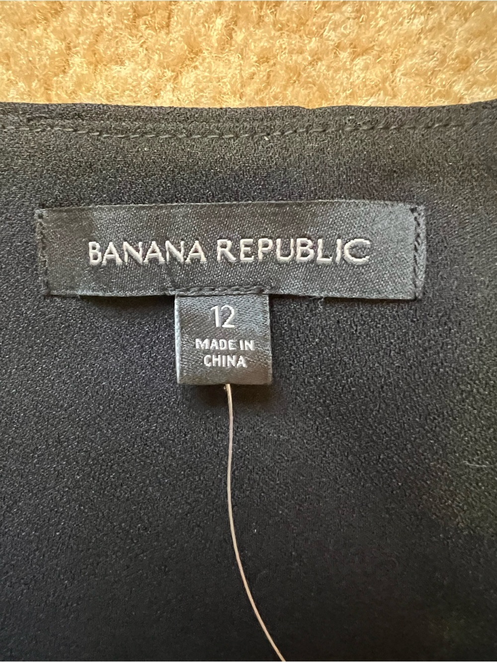 Banana Republic NWT Black White Colorblock Sleeveless Dress Size 12 - Picture 8 of 8